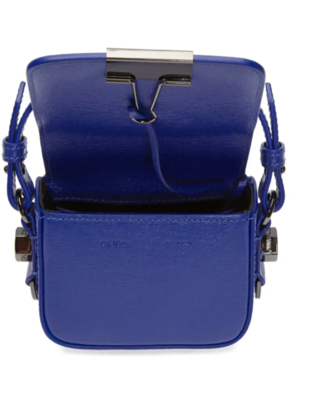 Off-White - Woman's Blue Baby Diagonal Flap Bag - Blue / White